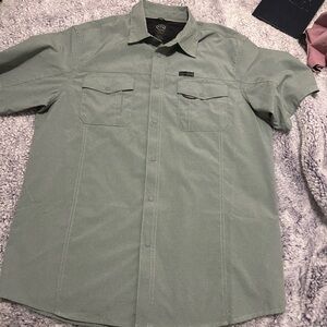 Wrangler Sage Green Casual Button-Down Shirt